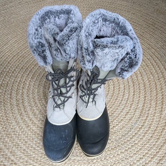 Khombu Emily Suede and Faux Fur Lined Snow / Winter Boots Size 11 - Picture 2 of 13